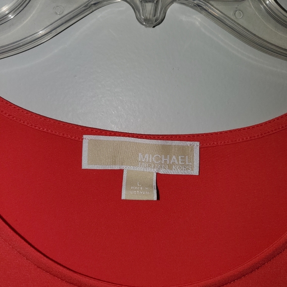 Michael Kors, Large, Coral Blouse - Picture 3 of 5